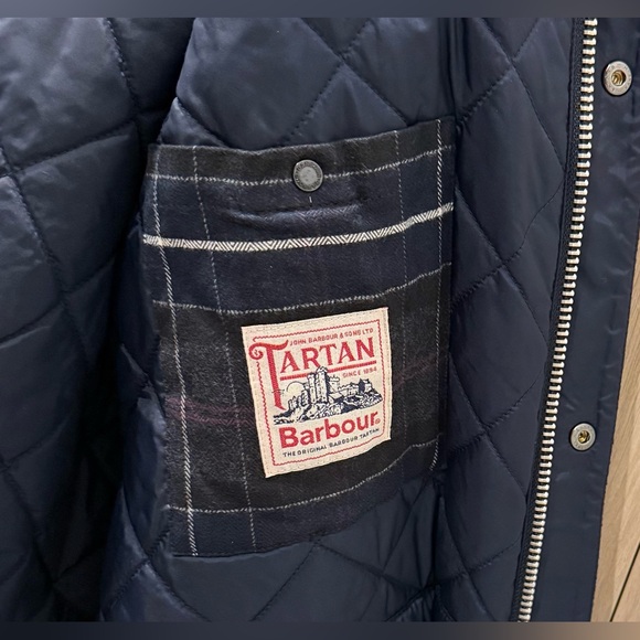 NWTs Barbour Wool Bedale Jacket. Navy. Large - Picture 9 of 12